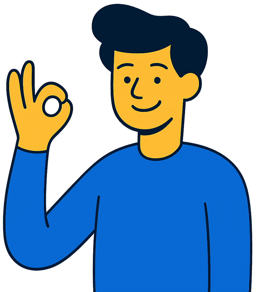 man giving okay